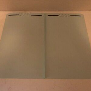 11 Pt Expanding Folders (25/Box), 2 Fasteners, Blue, 1/3 Cut, Unused